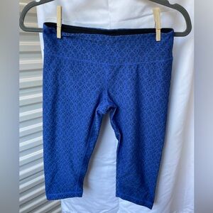 Prana Woman’s Blue Patterned Leggings